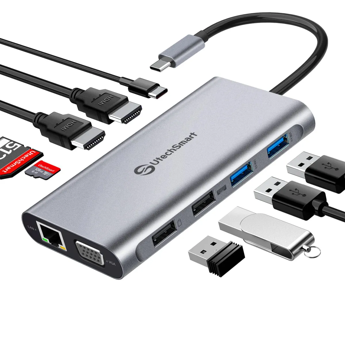 Type-C Hub 12 in 1 UtechSmart