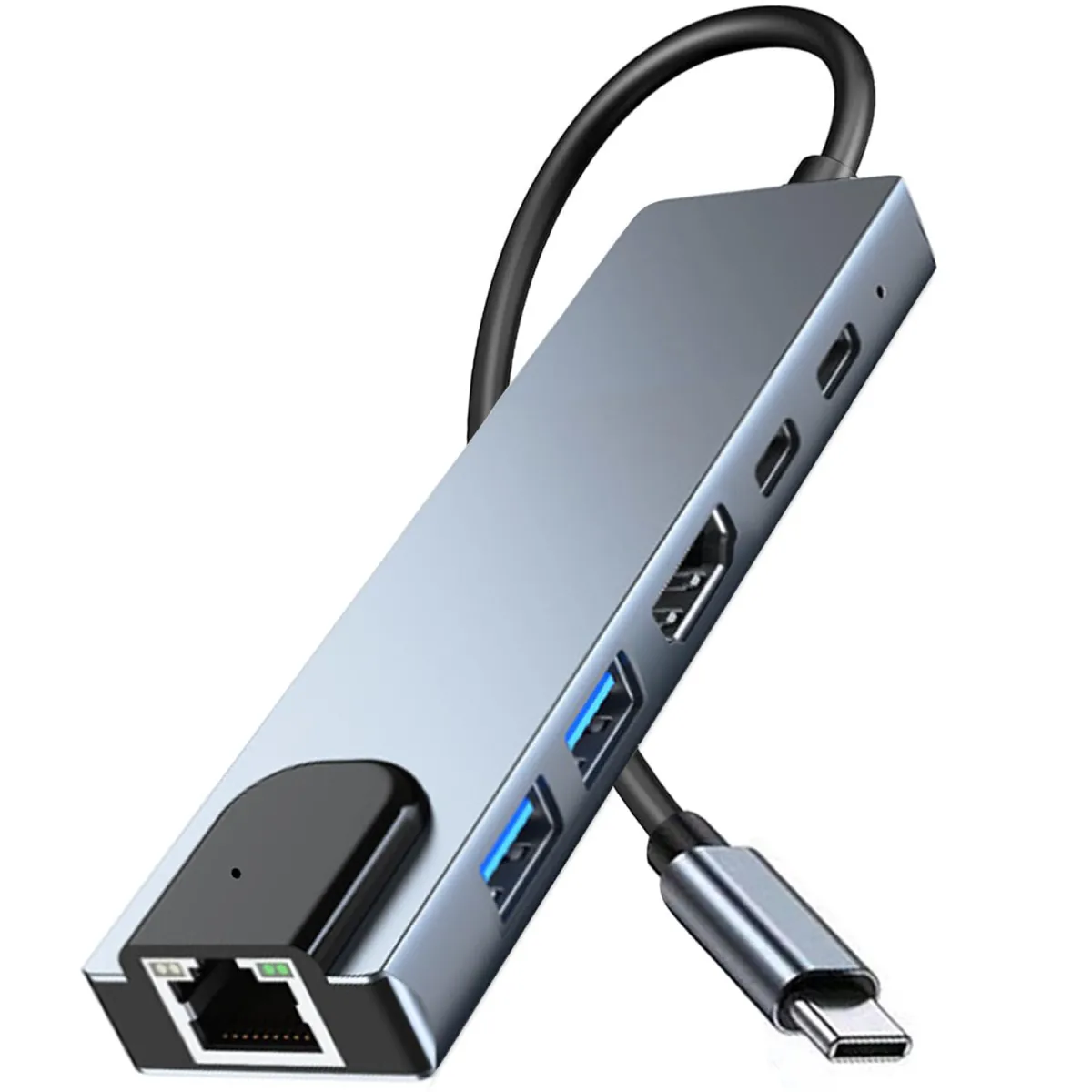 Type-C to LAN and USB 3 and HDMI