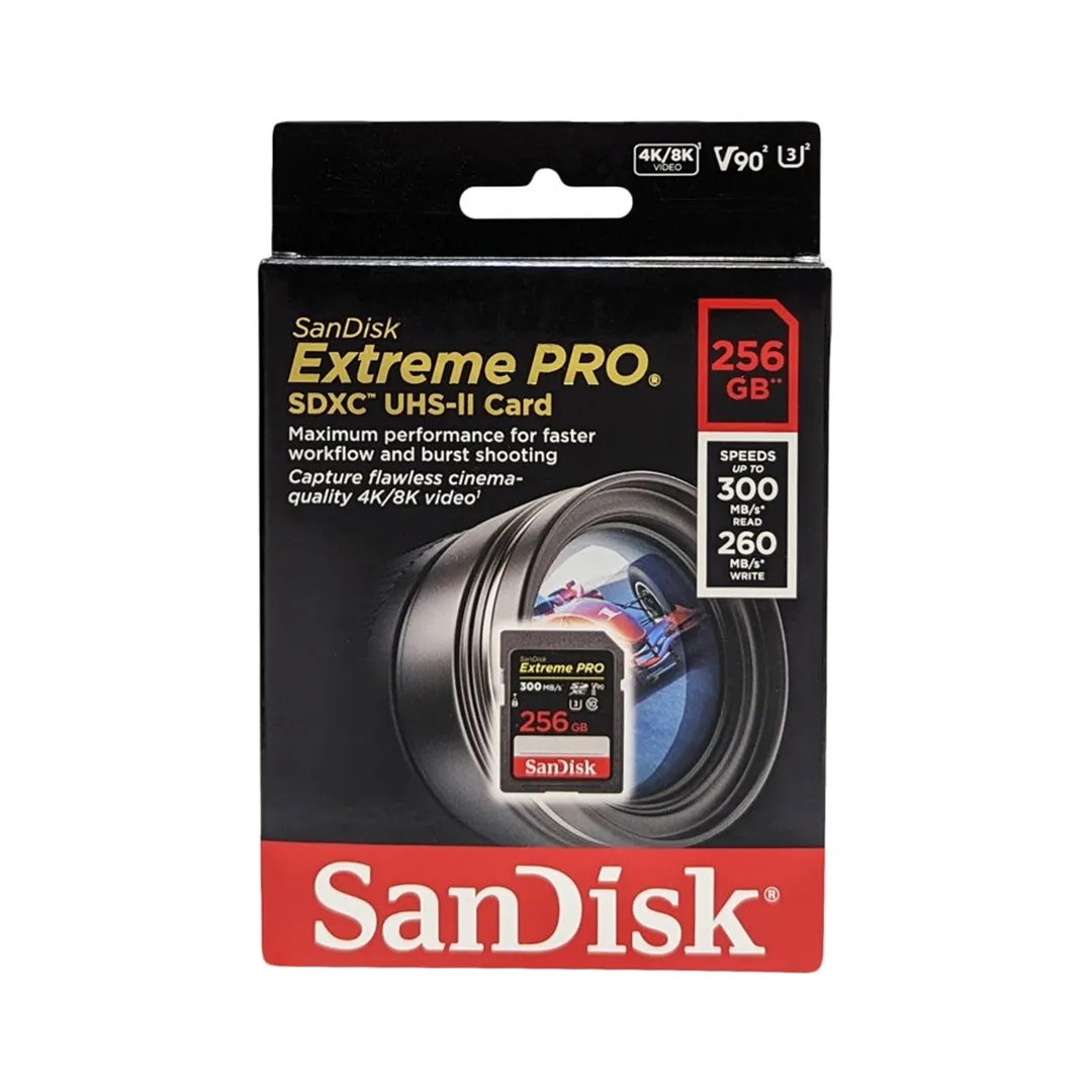 Sandisk Extreme Pro SD Card 256GB Original