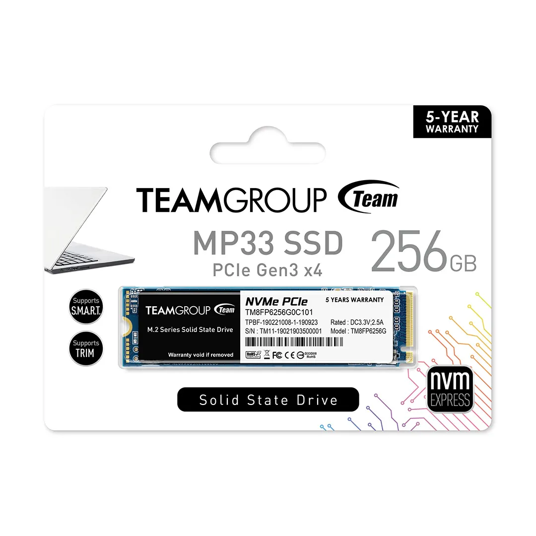 Hard TeamGroup 256GB SSD NVME MP33