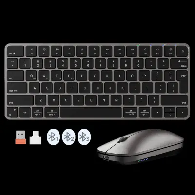 Meetion Mouse and Keyboard Wireless and Bluetooth ikey C210