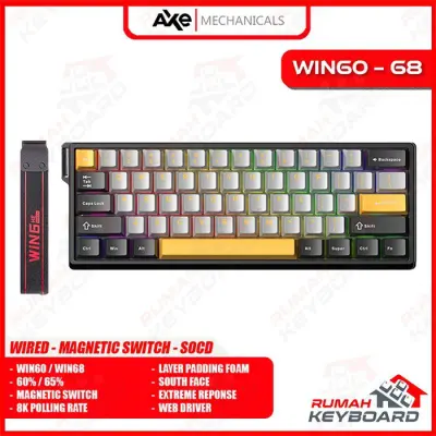 Keyboard Mechanical Aula WIN 68HE Magnetic Switch