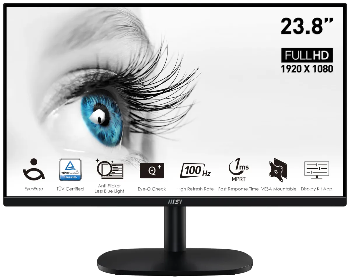 Moniter MSI PRO MP271A 27" FHD 100Hz IPS 1ms Built in Speaker