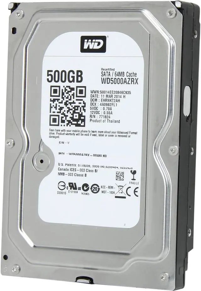 Hard WD/Green 500GB Internal