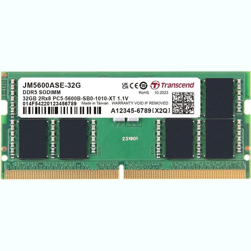 RAM 32GB DDR5 4800HZ Transcend Laptop