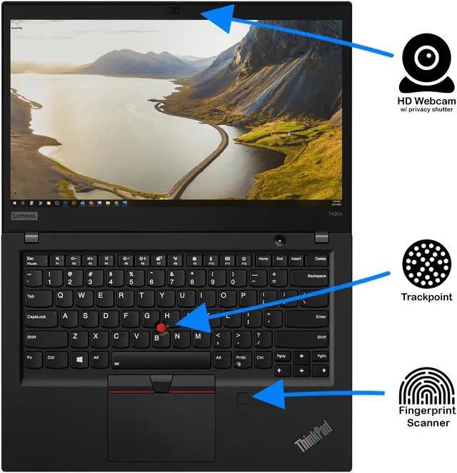 Lenovo ThinkPad T490s i7-8th/32/256/14"Touch/Win