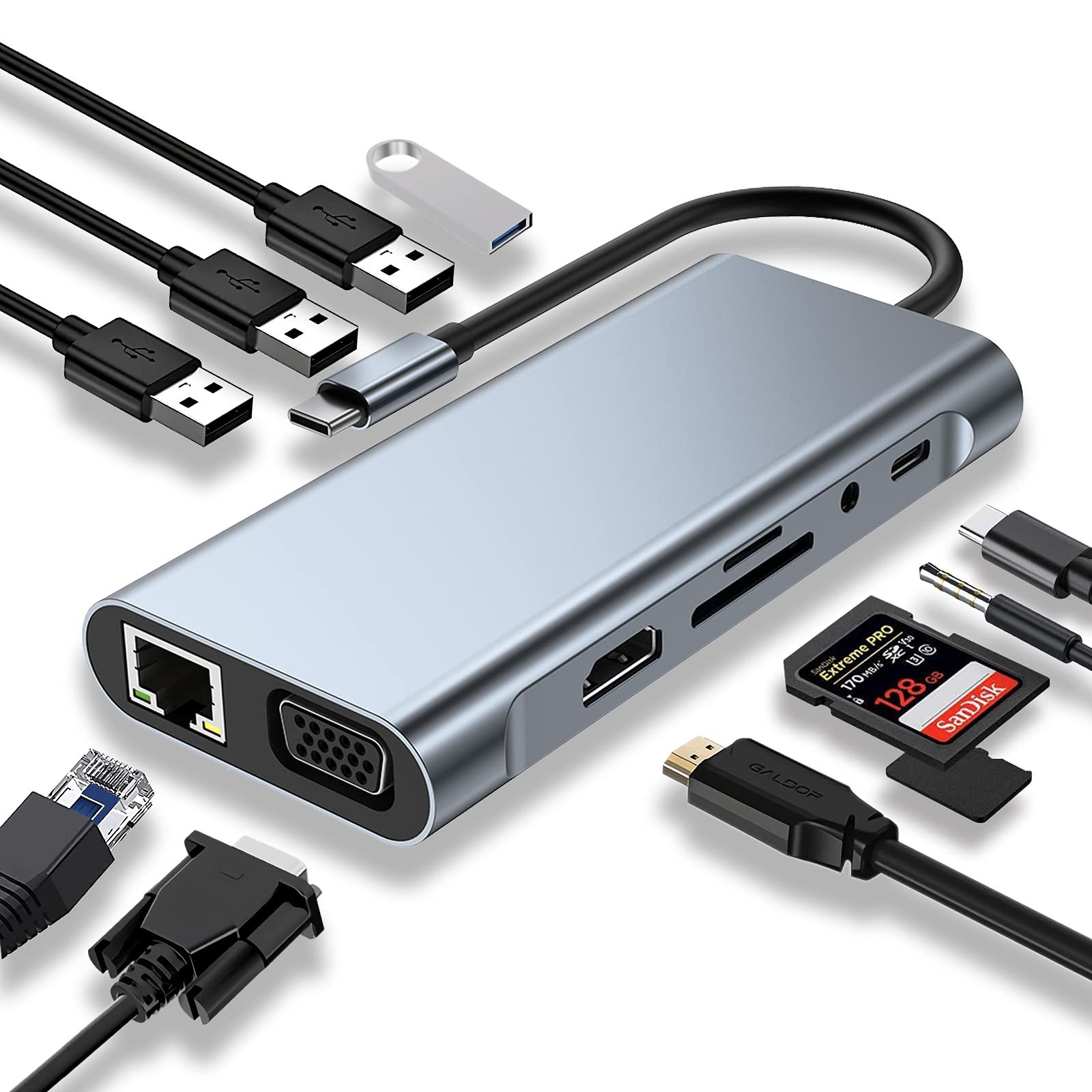 Type-C Hub 11 in 1