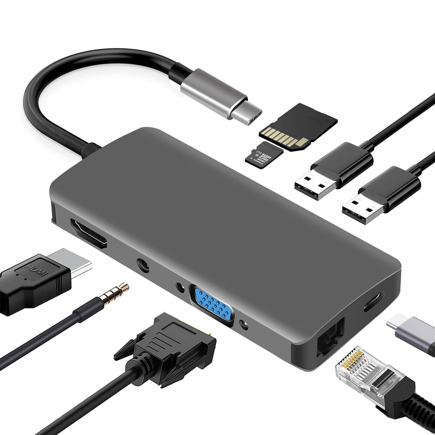 Type-C Hub 9 Port