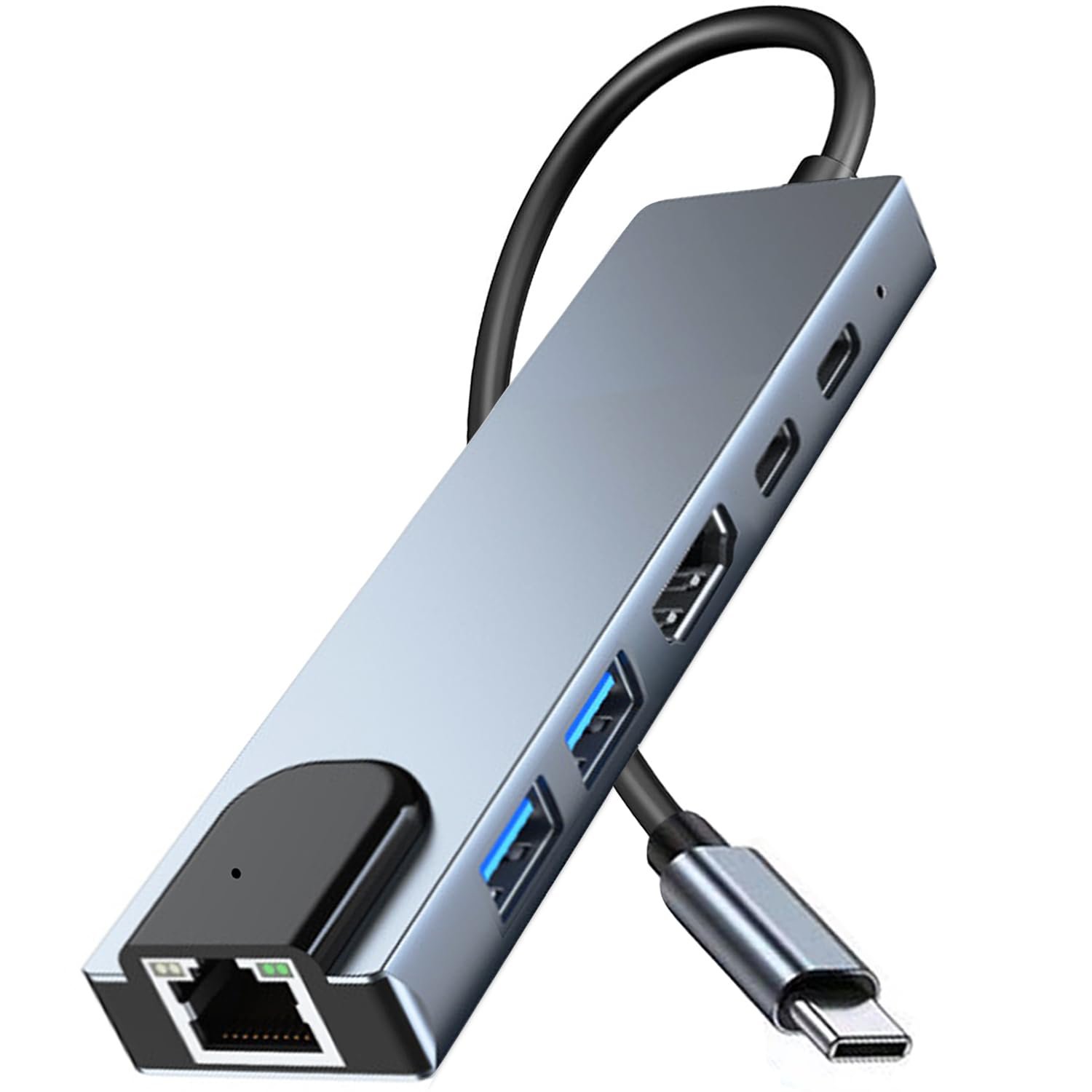 Type-C to LAN and USB 3 and HDMI