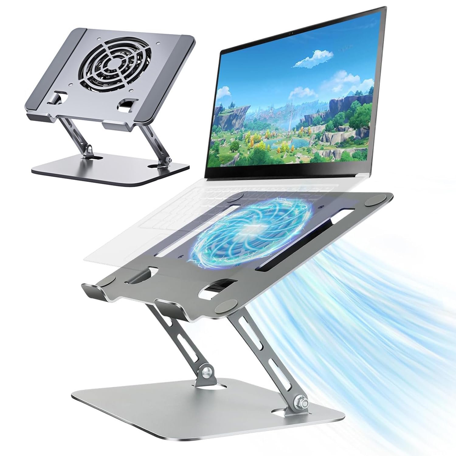 Portable Laptop Stand With Fan
