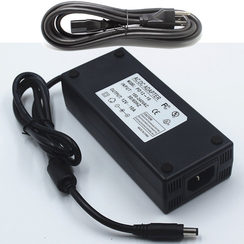 Power Supply 12V 10A Black