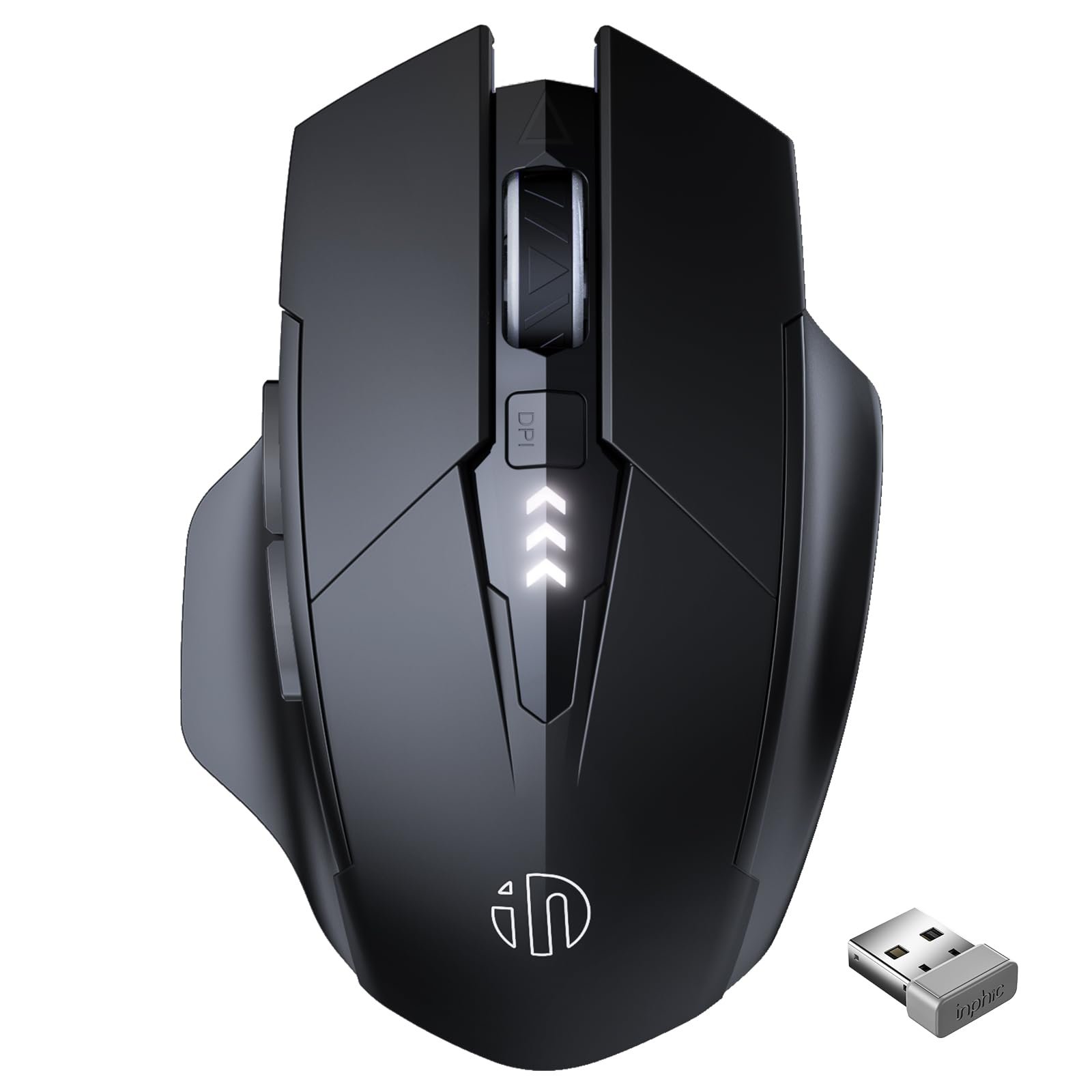Wireless and Bluetooth Mouse Green Silent Battery