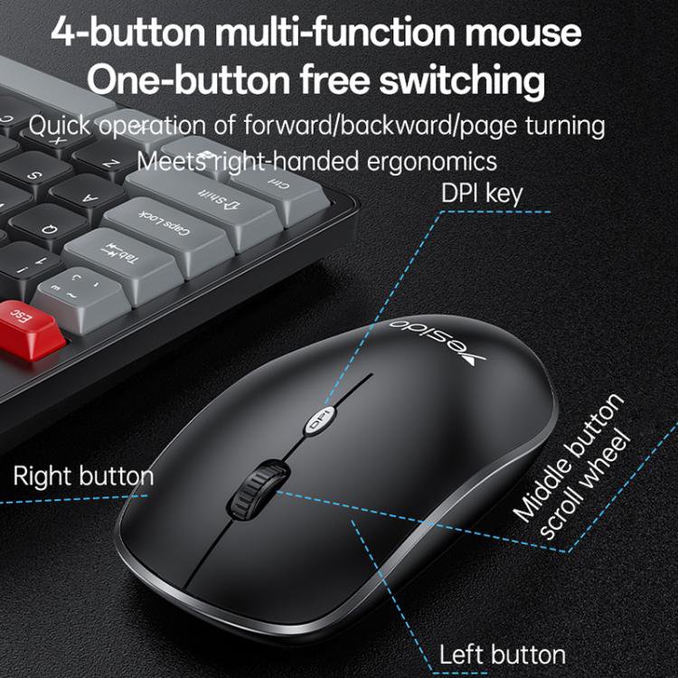 Keyboard & Mouse Yesido KB43 WIRLESS