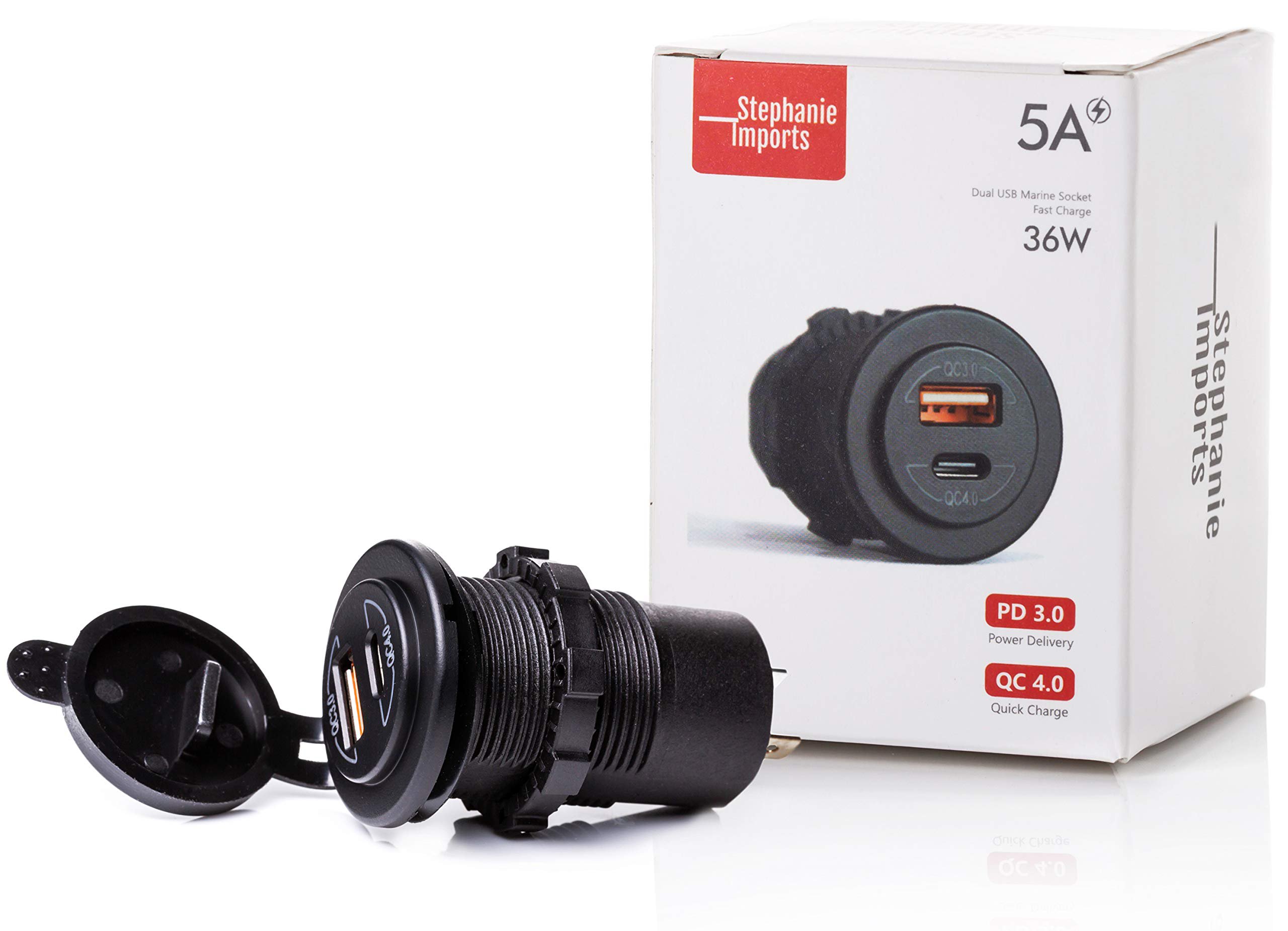 Charger Type-C PD 60W and USB QC 3.0 18W