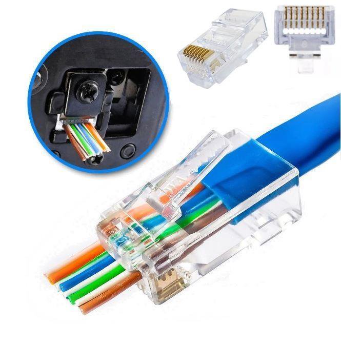 HezrraLink RJ45 EZ Cat6 Plastik