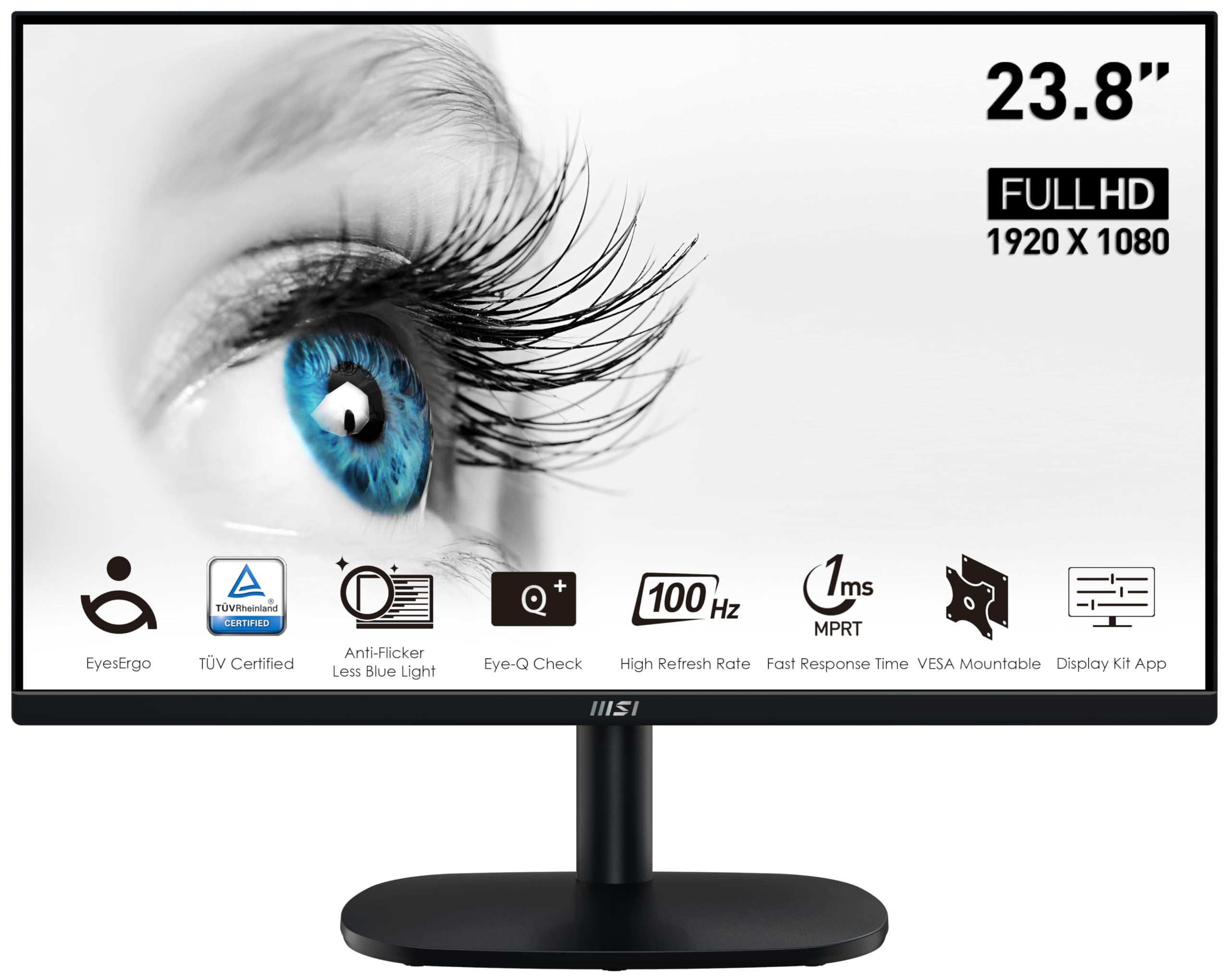 Moniter MSI PRO MP271A 27" FHD 100Hz IPS 1ms Built in Speaker