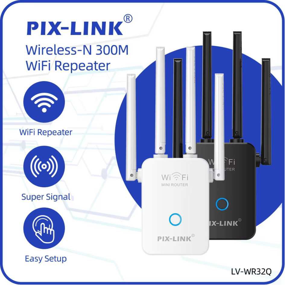 PIX-LINK Repeater  LV-WR32Q Wi-Fi