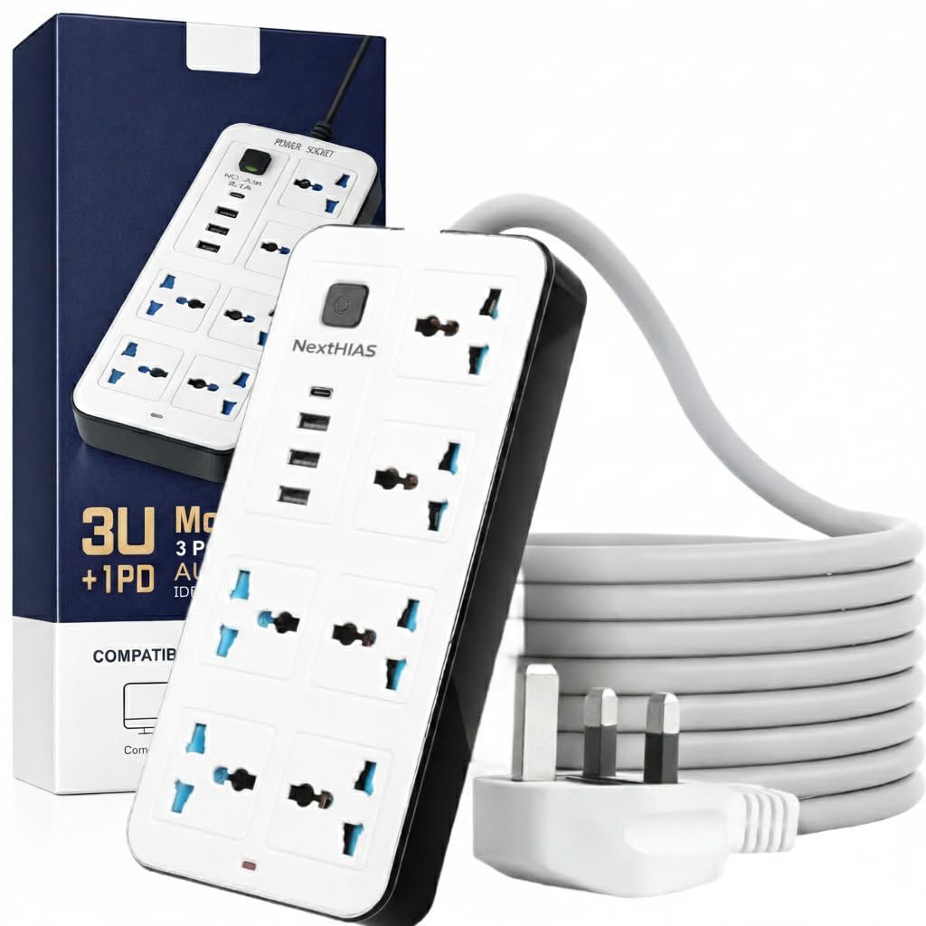 Taqsim Huntkey DMA507 5 Power 3M 2 USB 1 Type-C