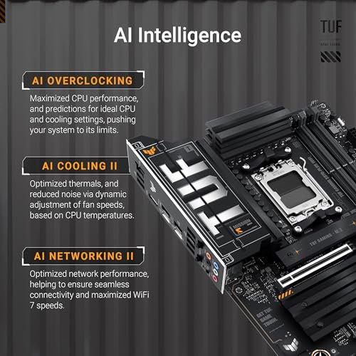 ASUS PRIME X870-P WIFI ATX Motherboard, AMD X870 Chipset, 4x DIMM DDR5 Slots, 192GB Max Memory, Realtek 2.5Gb Ethernet