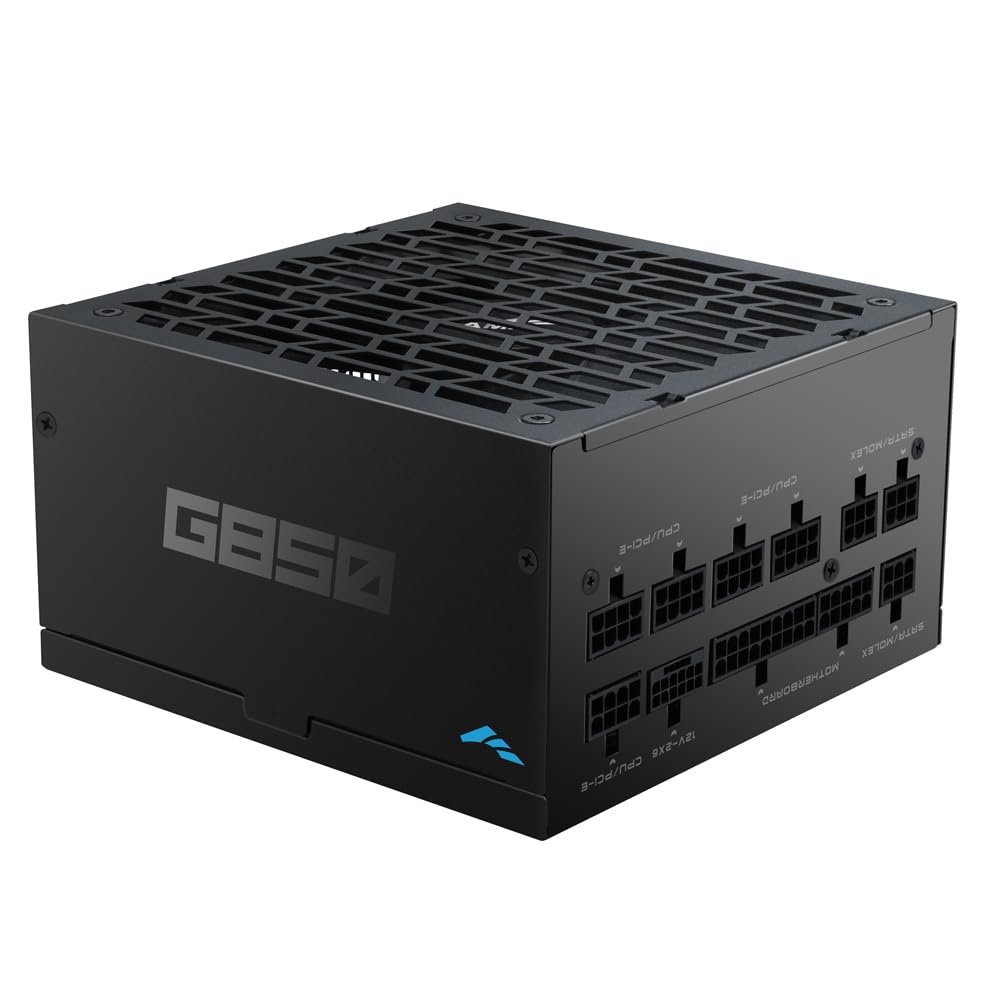 SAMA G850 850W Full Modular Power Supply 80 Plus Gold Certified, ATX 3.1 & PCIe 5.1 Ready, 12V-2x6 GPU Power, Fanless ECO Mode, Fully Modular