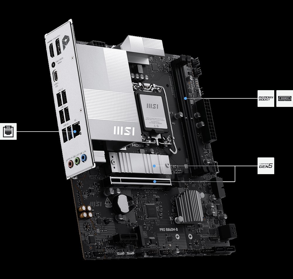MSI PRO B860M-B Motherboard