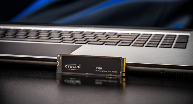 Crucial P310 4TB PCIe Gen4 2280 NVMe M.2 SSD Up to 7,100MB/s – with Acronis Offer