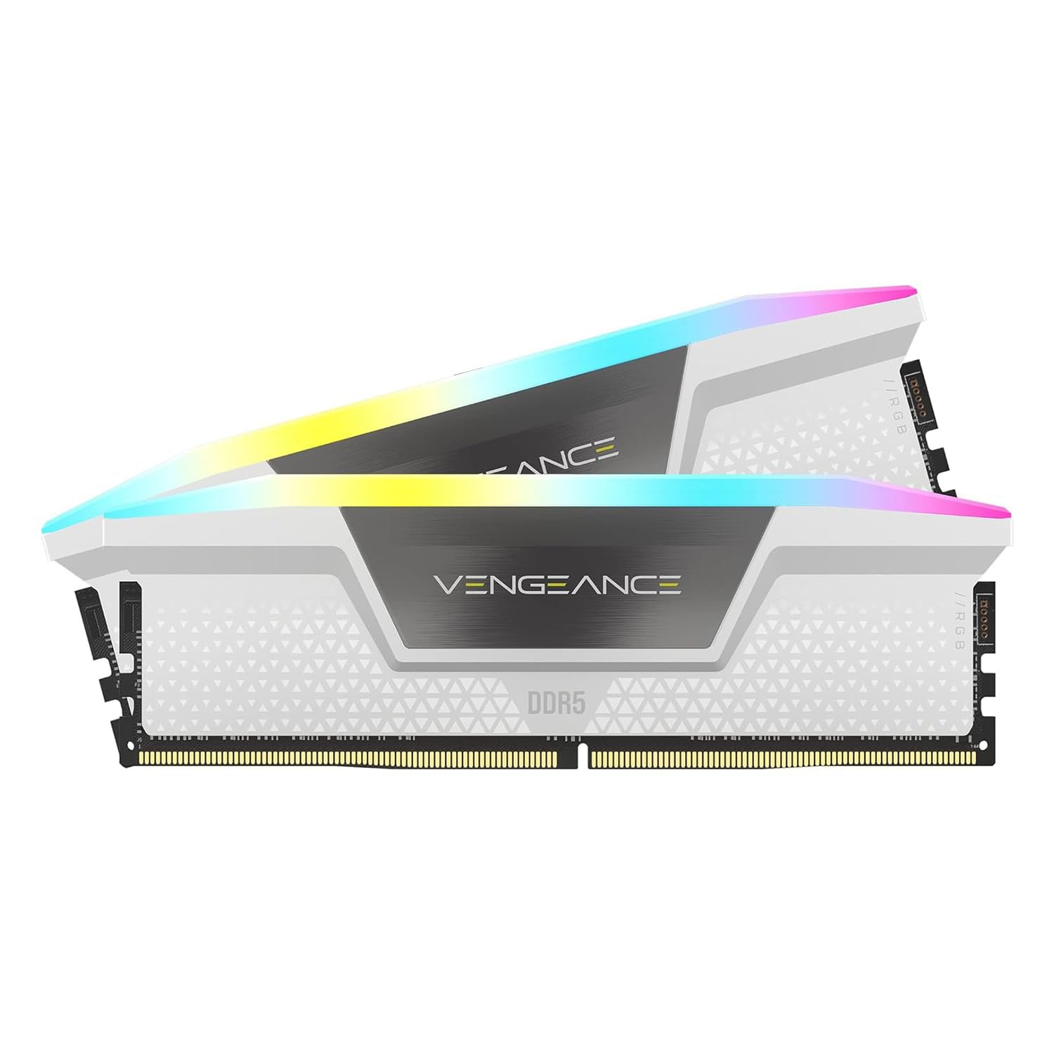 Corsair Vengeance RGB DDR5 32GB (2x16GB) DDR5 6400MHZ Intel XMP - White
