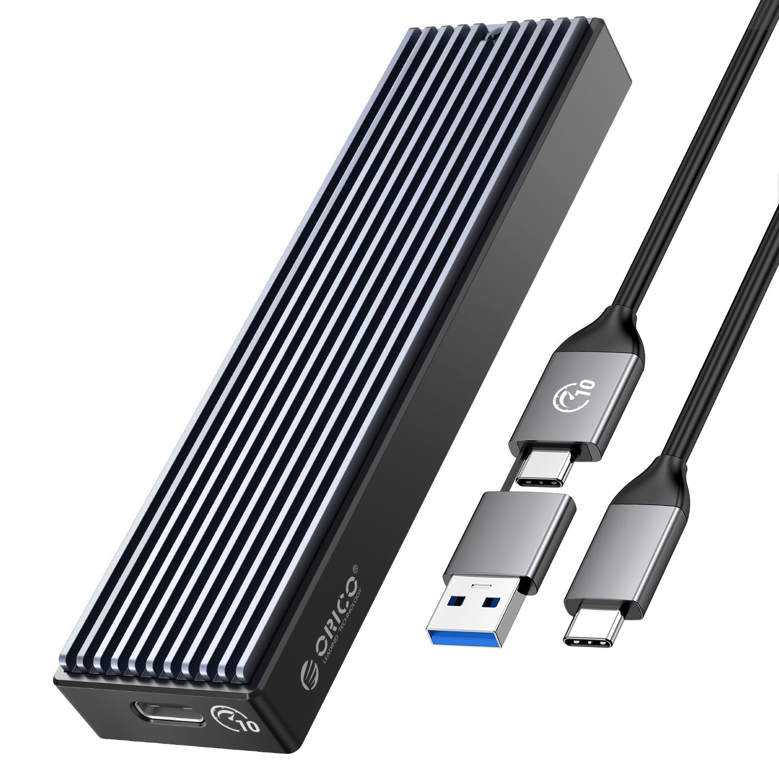 Lexar E300 M.2 NVMe SSD Enclosure Adapter, USB 3.2 Gen 2 (10Gbps) - 2230/2242/2260/2280