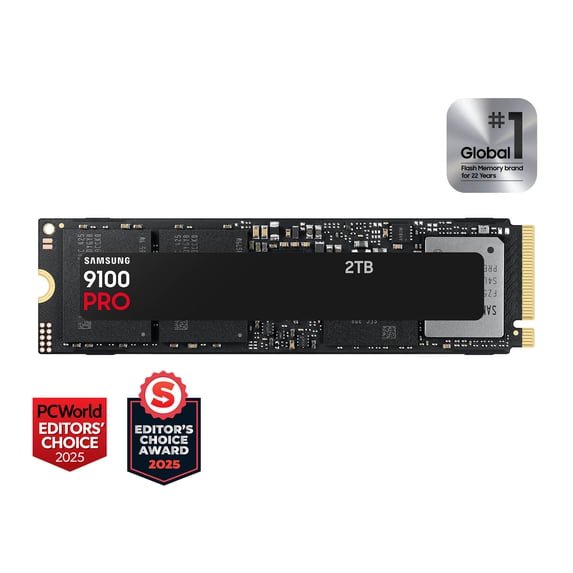 Samsung 9100 PRO 2TB, PCIe 5.0x4 M.2 . Read Up to 14,700MB/s, SSD NVMe