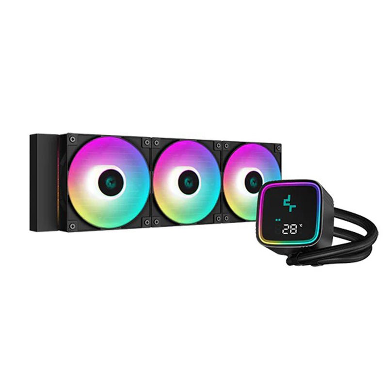 DeepCool LS720 SE Digital 360mm Liquid Cooler with A Status Display - Black