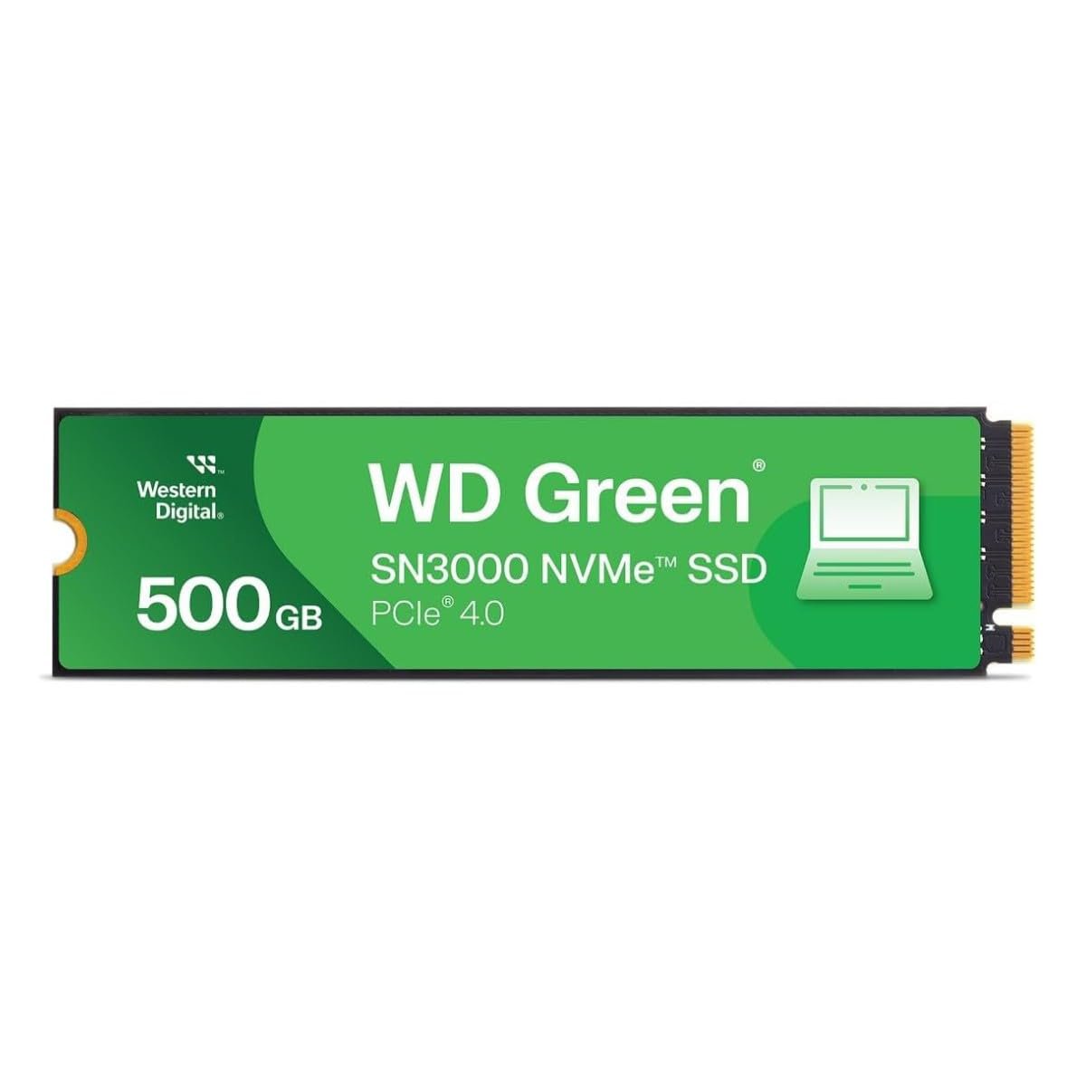 Western Digital 500GB WD Green SN3000 NVMe - Gen4 PCIe, M.2 2280, Up to 5,000 MB/s