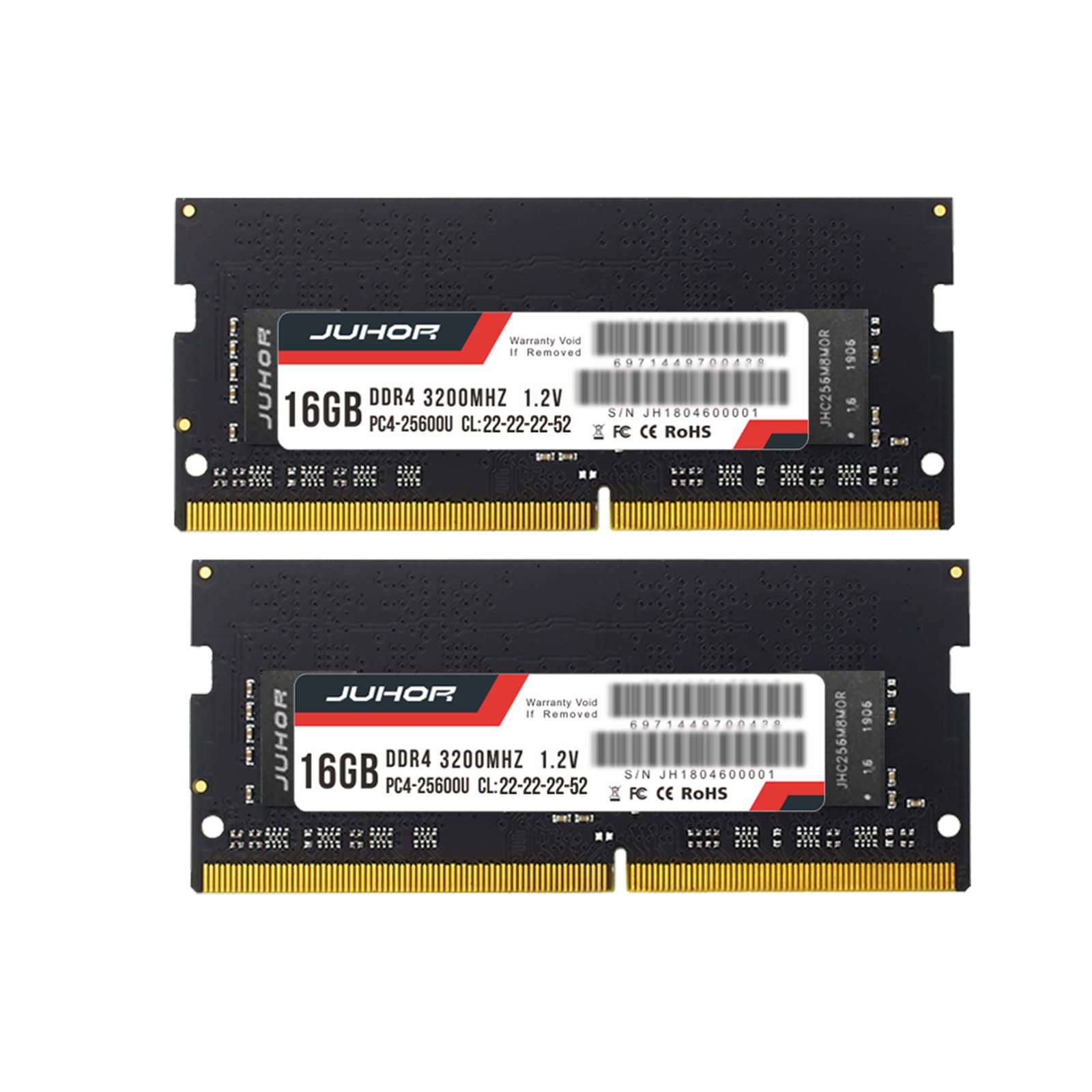 JUHOR Gaming Series DDR4 RAM 32GB (16GBx2) 3600MHz CL 38 RGB - White