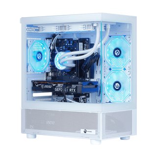 WJCOOLMAN Basalat PRO LC-XW PRO with 9 RGB Fans, Panoramic Side View Chassis, SPCC+Tempered Glass. M-ATX/ITX, S/240/360 Top - White