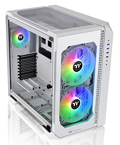 Skyrim S3 paanoramic Sunroof Chassis with 7 RGB Fans, ATX/M-ATX/ITX, S/360 Radiator, GPU S/400MM Length - White