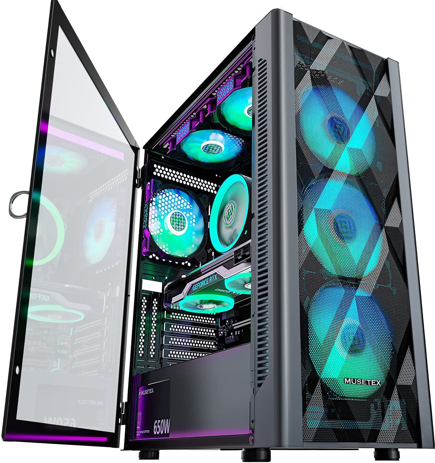 Skyrim S3 Panoramic Sunroof Chassis with 7 RGB Fans