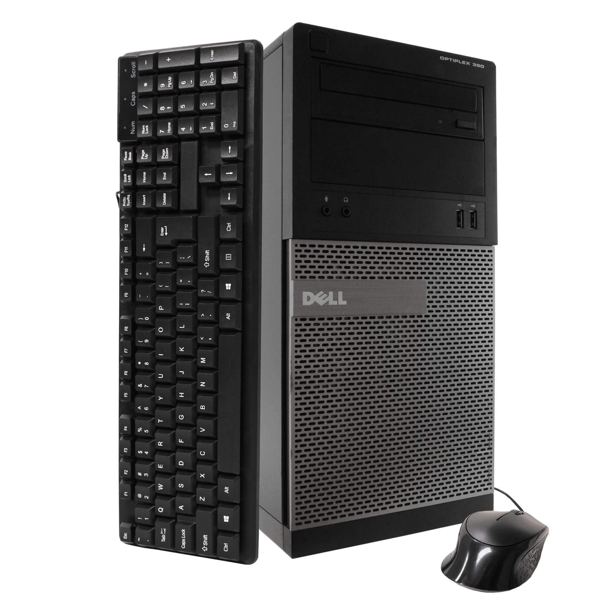 Dell Optiplex 390, Intel Core i5-2400, 4GB RAM DDR3 Memory, 256GB SSD + 256GB HDD, Small Form Factor, Windows 10