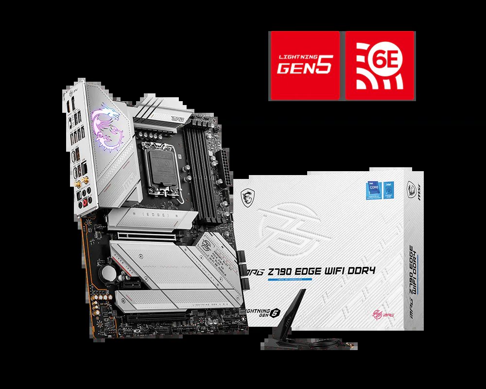 MSI MPG Z790 Edge WiFi ATX Gaming Motherboard - White