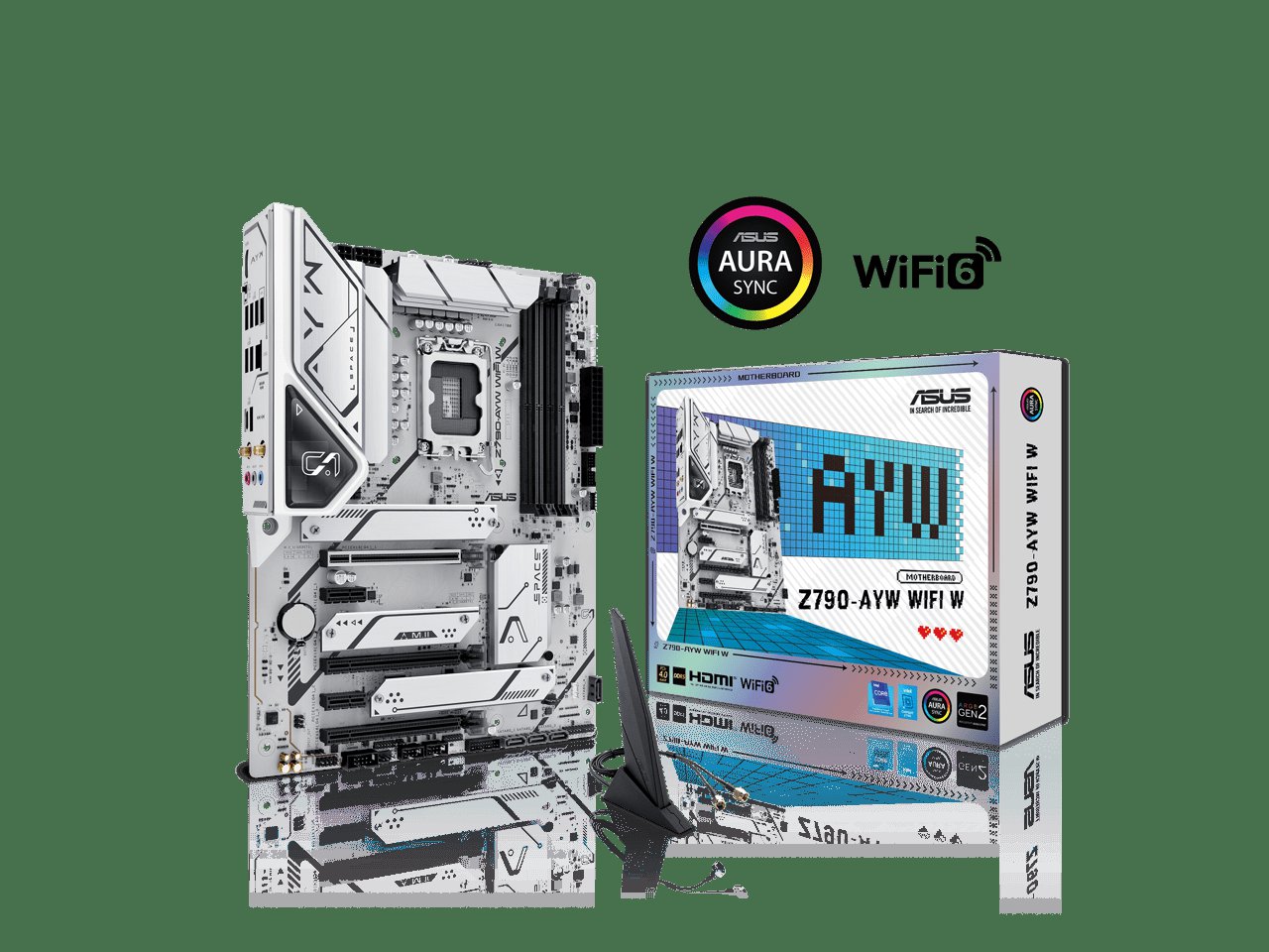 ASUS Z790-AYW WIFI W Intel Z790 (LGA 1700) ATX DDR5 motherboard - White
