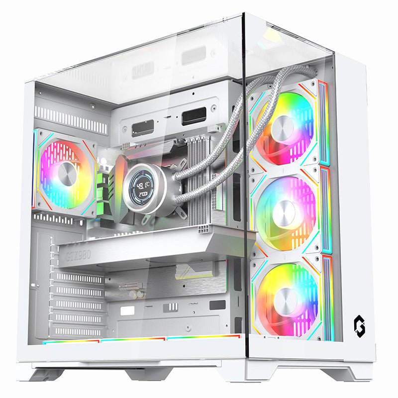 GAMEON Valkyrie I Series Mid Tower Gaming Case - White