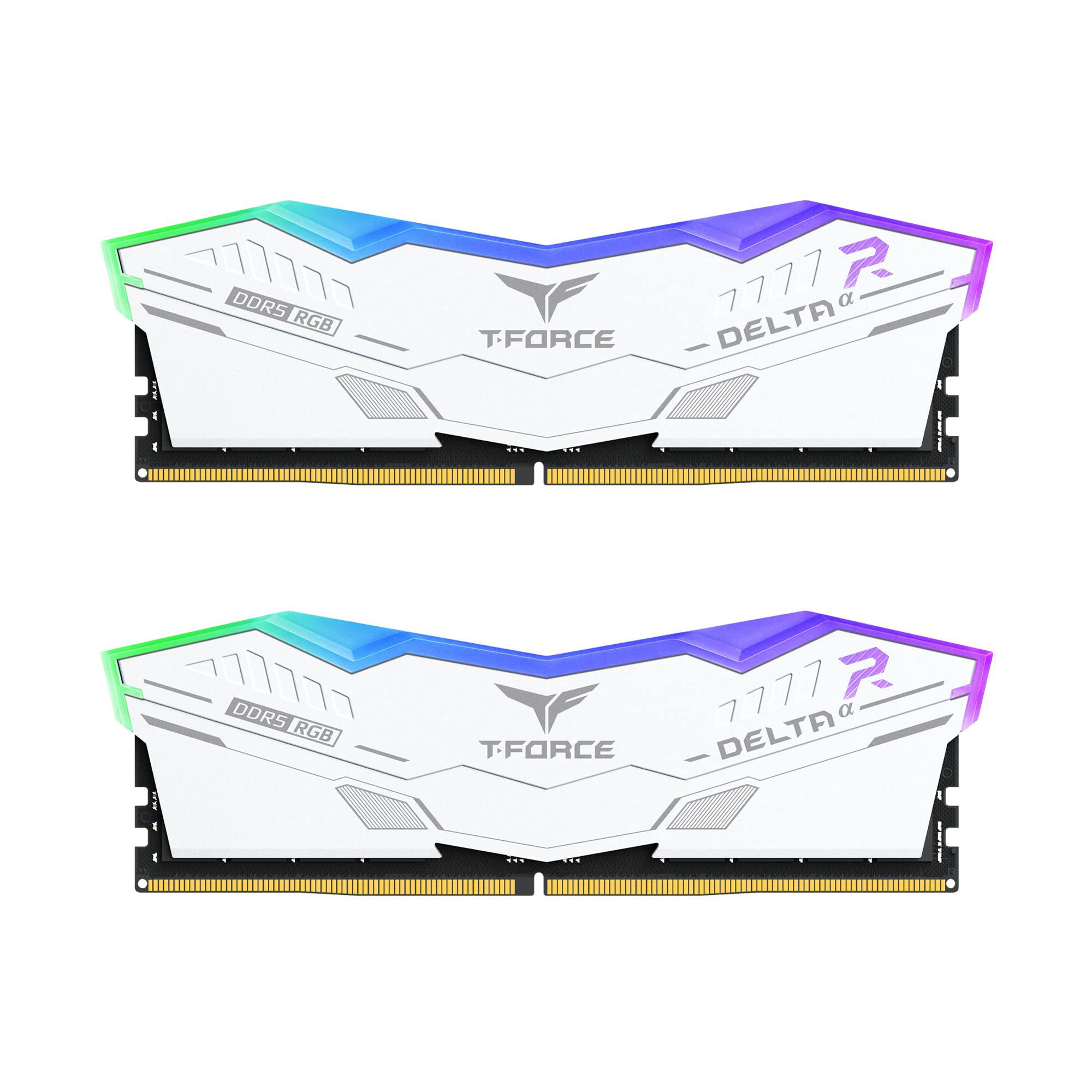 TeamGroup T-Force Delta RGB DDR5 64GB (2x32GB) 6000MHz CL 38 White - Intel XMP 3.0 | AMD Expo
