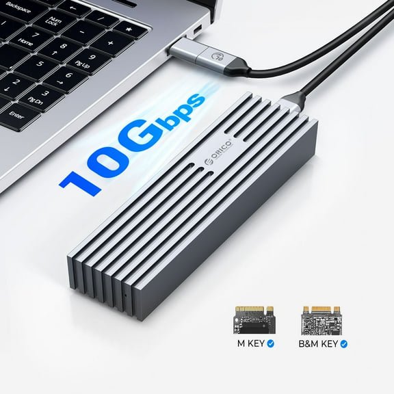 T Force MP33 PRO M.2 (10Gbps) NVMe Protocol SSD Enclosure USB C & USB A