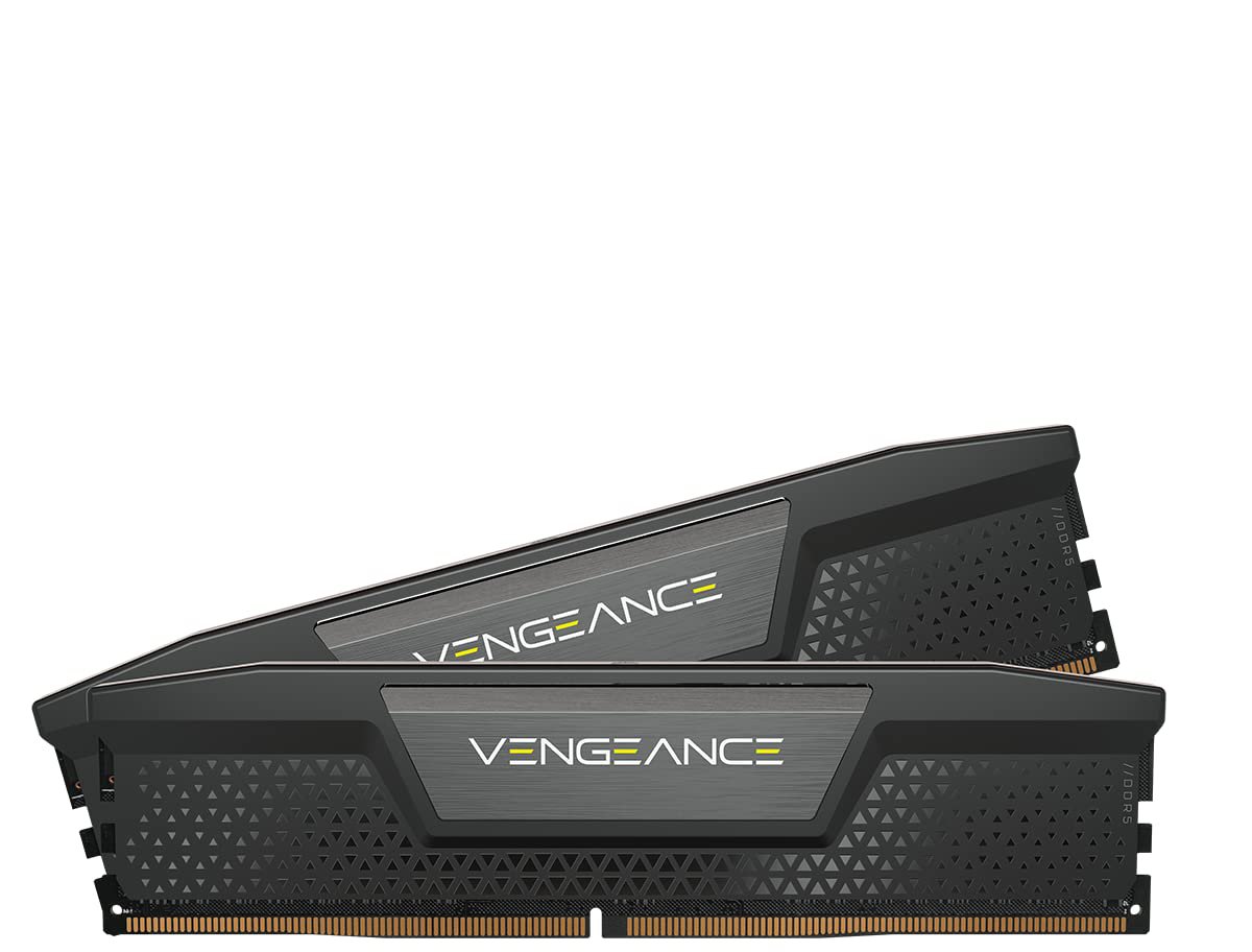 CORSAIR VENGEANCE DDR5 RAM 64GB (2x32GB) 5200MHz CL40 Intel XMP iCUE Compatible Computer Memory - Black