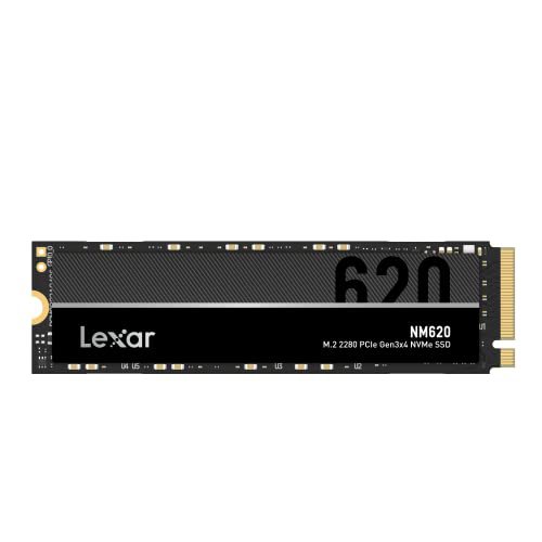 Lexar NM620 SSD 256GB PCIe Gen3 NVMe M.2 2280 Internal Solid State Drive