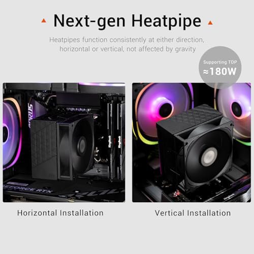 PcCooler Red Sea H4 CPU Air Cooler Single Tower - Black