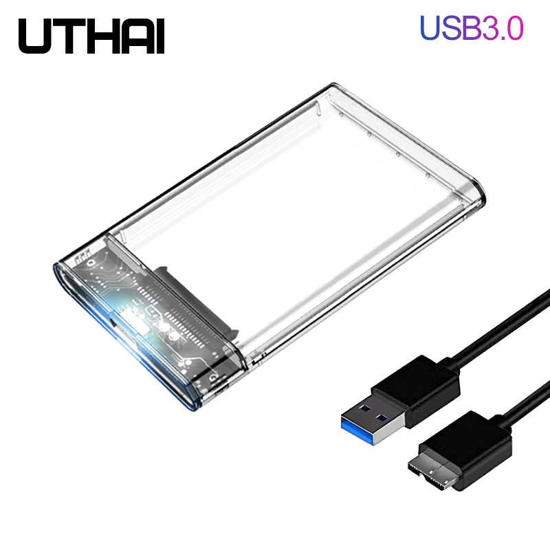 Hard Drive Case USB 3.0 Mobile Enclosure 2.5 inch Serial Port SATA HDD SSD Adapter External Box