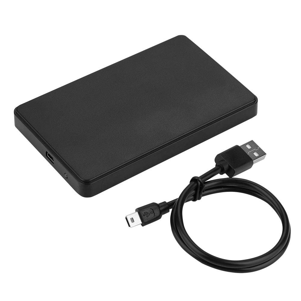 Hard Drive Disk Case 3.5 in USB 2.0 High Speed External SATA HDD Enclosure Box
