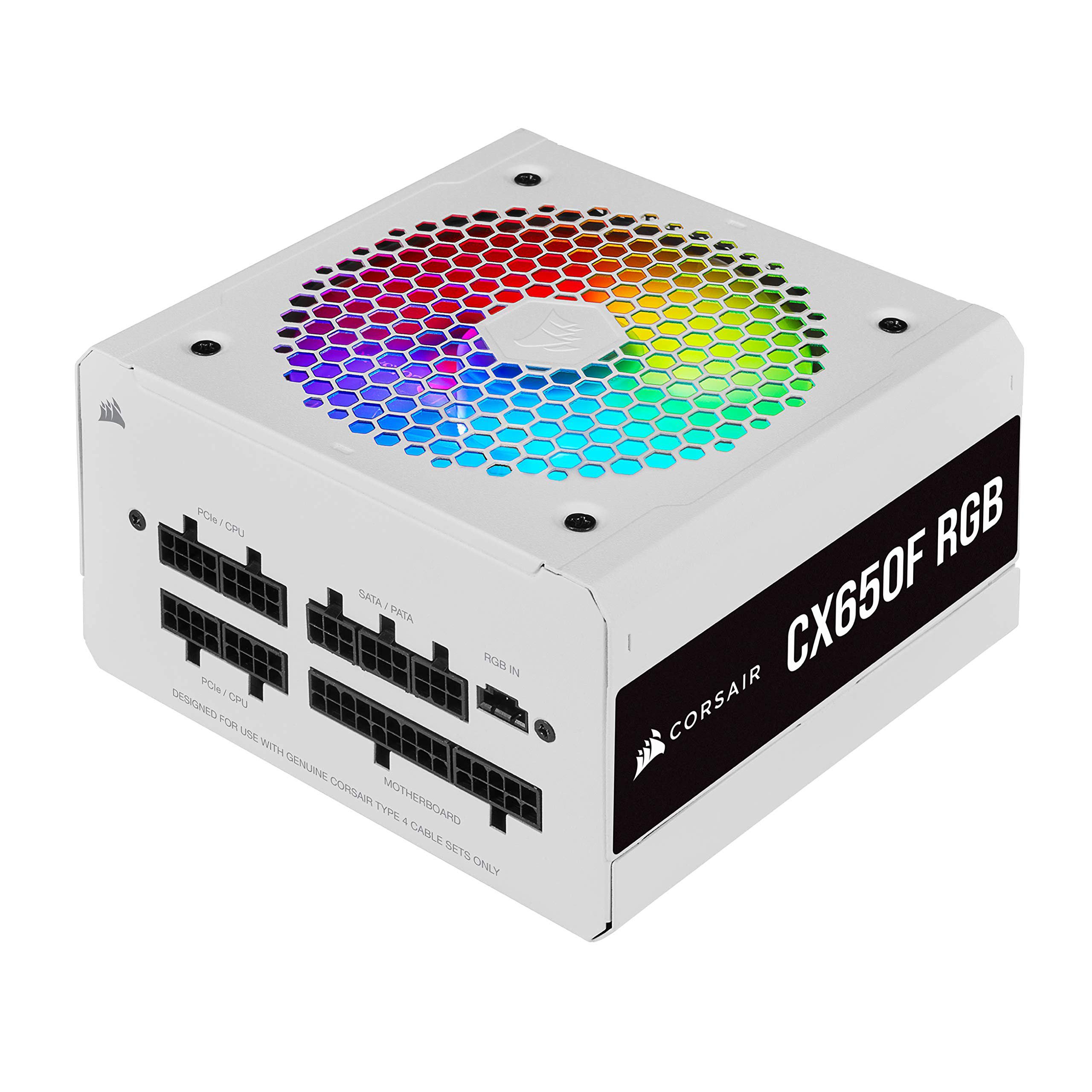 Corsair CX650F RGB, 650 Watt, 80 PLUS Bronze, Fully Modular, RGB, Low Noise Power Supply