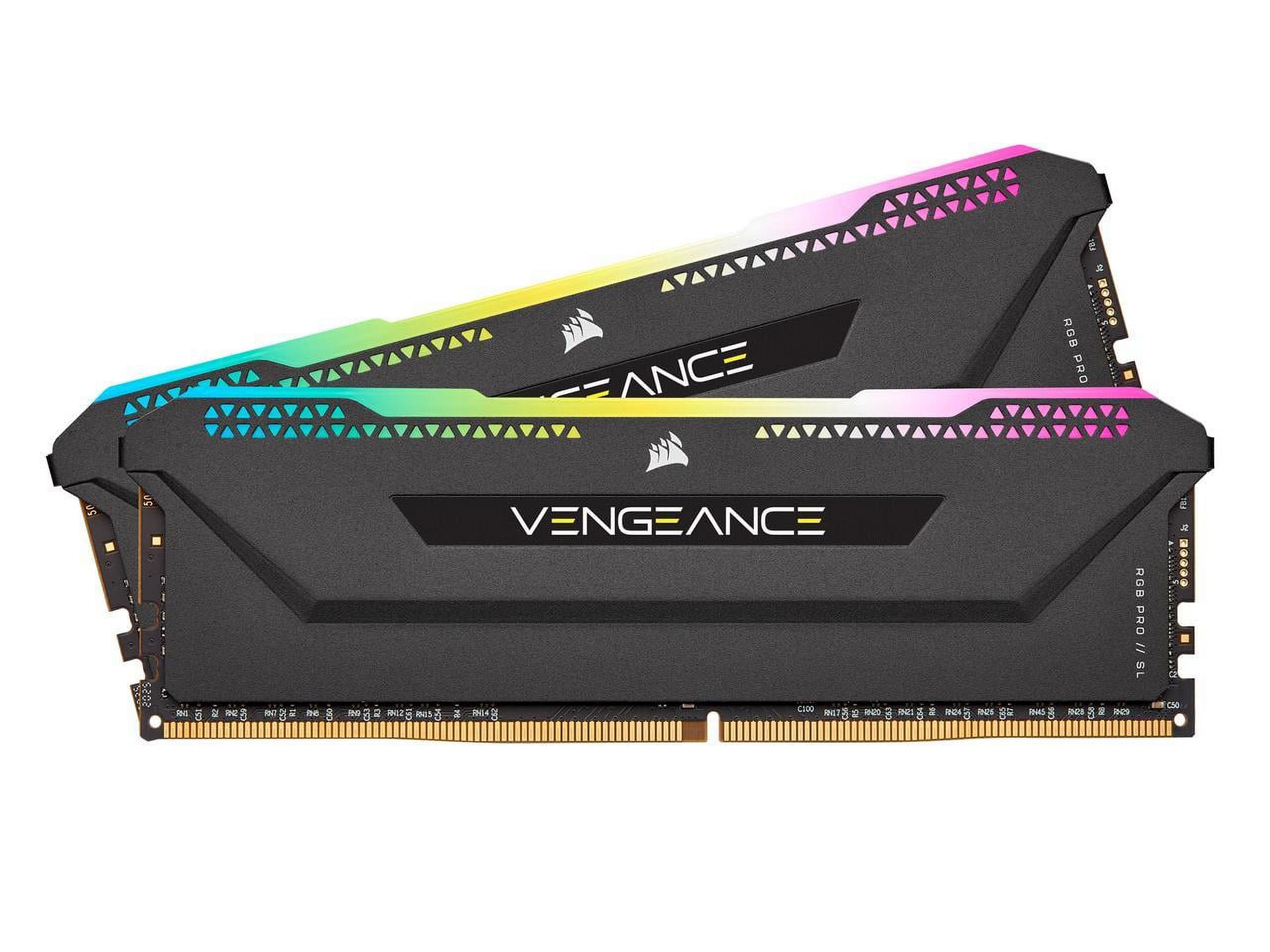 Corsair VENGEANCE RGB PRO SL 16GB (2x8GB) DDR4 DRAM 3600MHz (PC4-28800) - Black