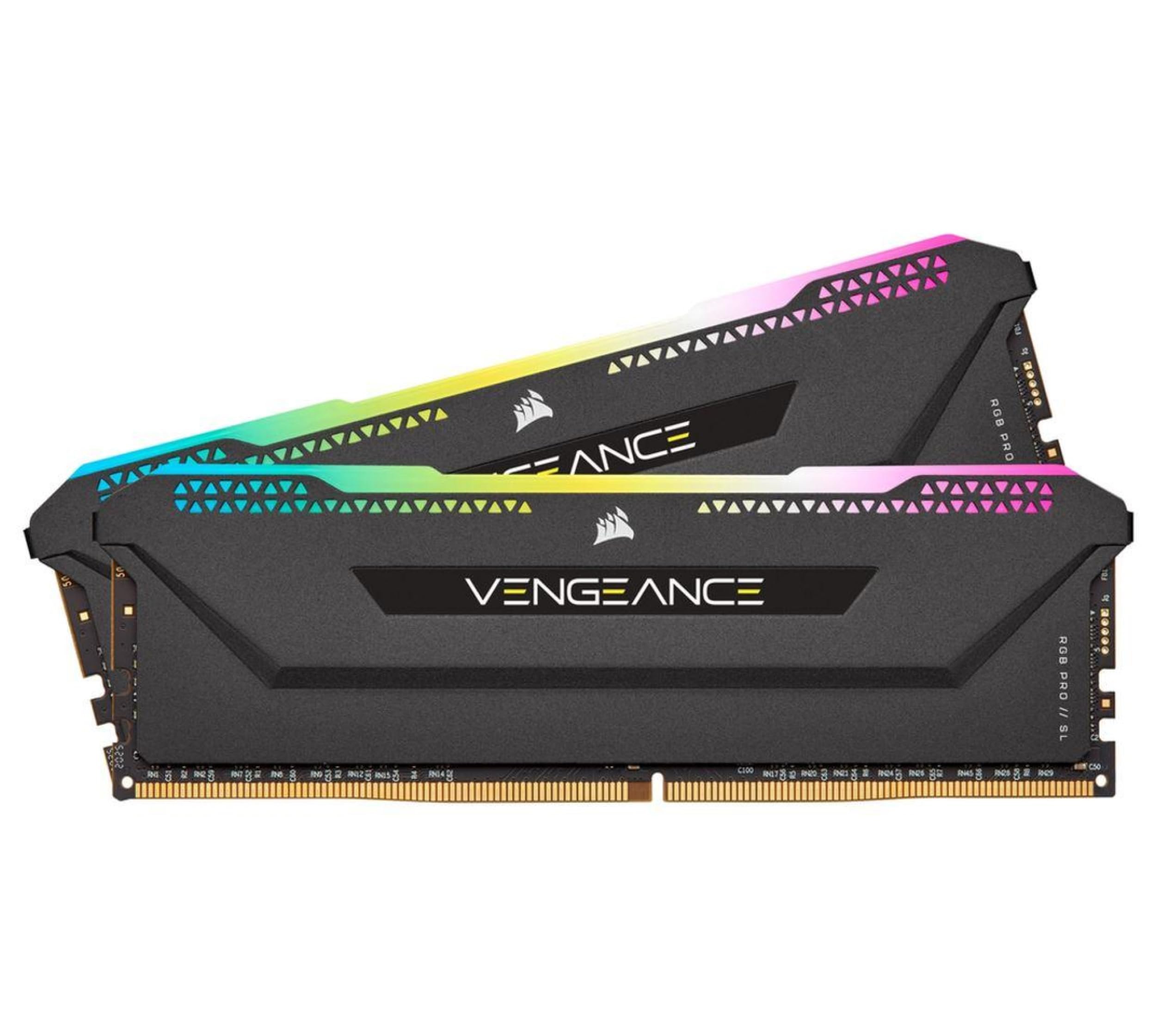 Corsair VENGEANCE RGB PRO SL 16GB (2x8GB) DDR4 DRAM 3200MHz (PC4-25600) - Black