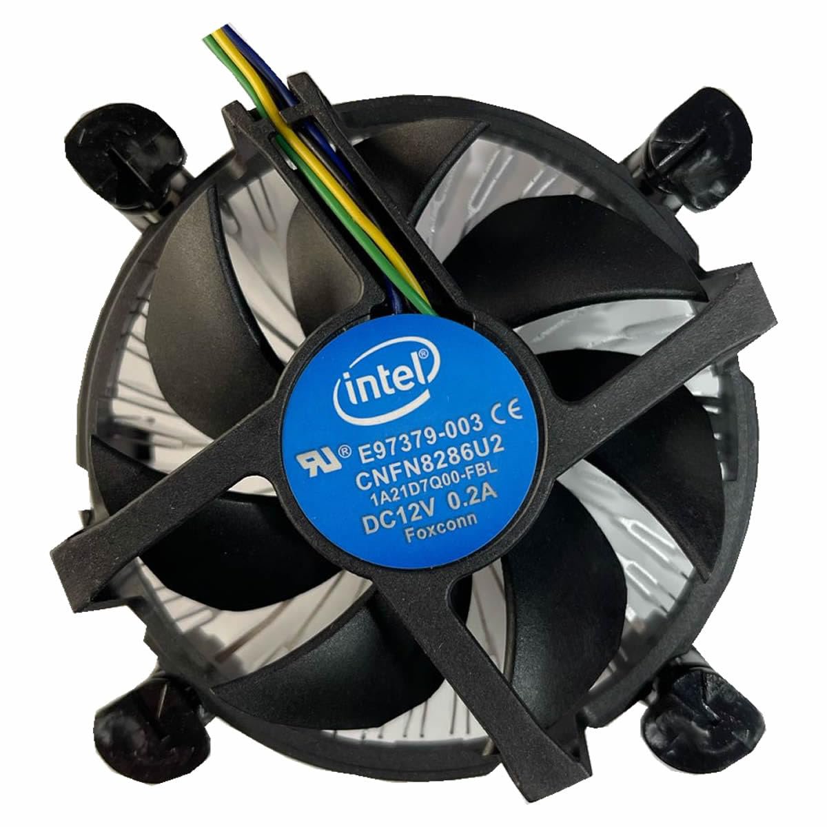 Intel Core i3/i5/i7 Socket 1150/1155/1156 4-Pin Connector CPU Cooler with Aluminum Heatsink and 3.5-Inch Fan